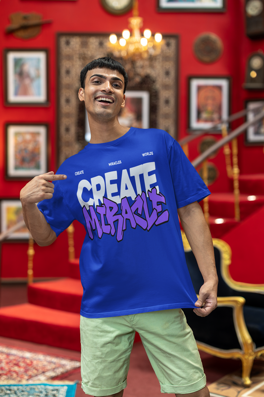 Create Miracle Oversized Tee – Street Style Magic in Motion