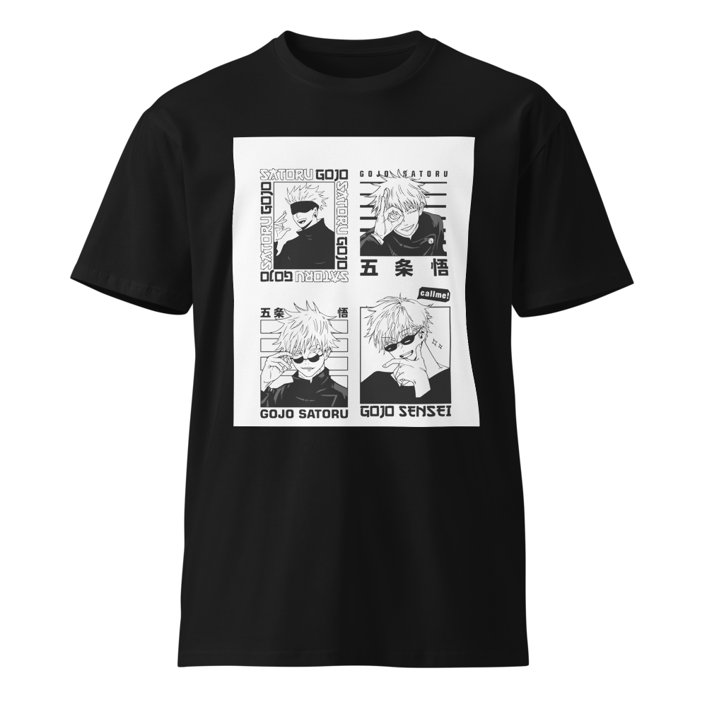 🌀 Gojo Satoru Manga Panel Tee – Limited Edition